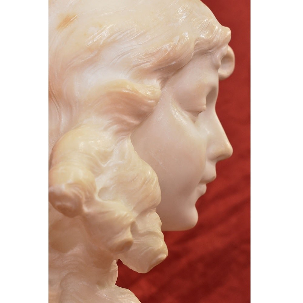 STMA88 1 antique sculpture marble statues bust woman figurines19th.jpg